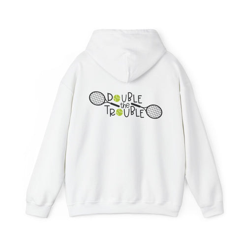 Game Set Love Retro Tennis Racquet Hoodie-Double the Trouble