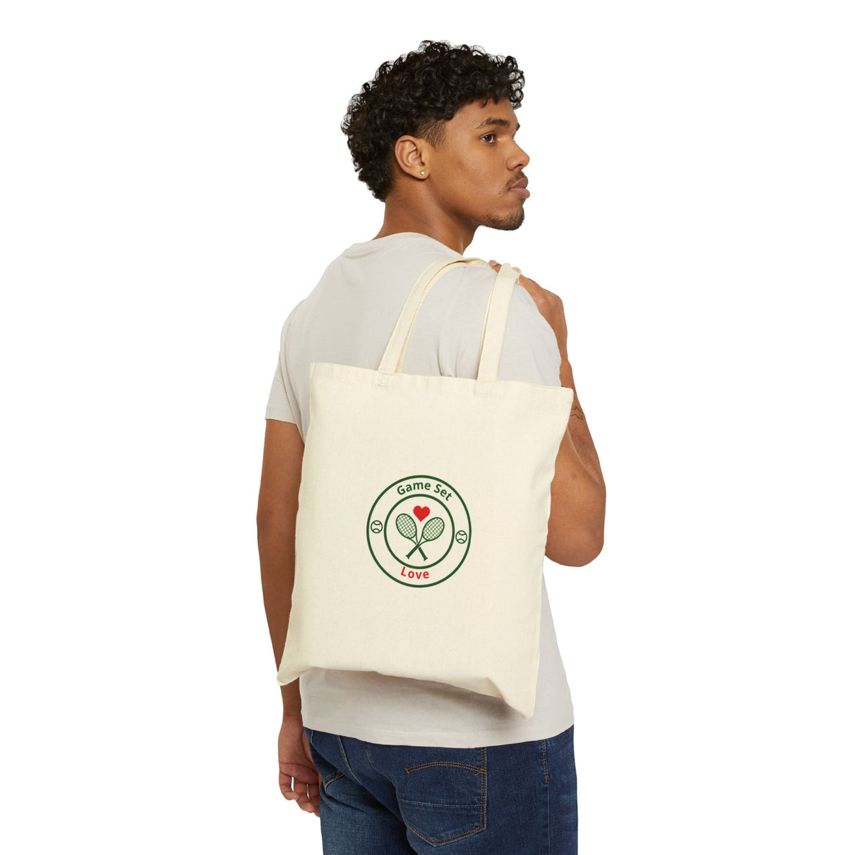 Game Set Love Tennis Love Canvas Tote Bag