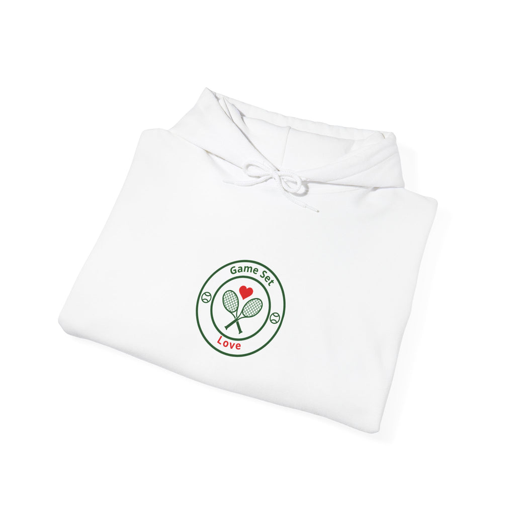 Game Set Love Retro Tennis Racquet Hoodie-Double the Trouble