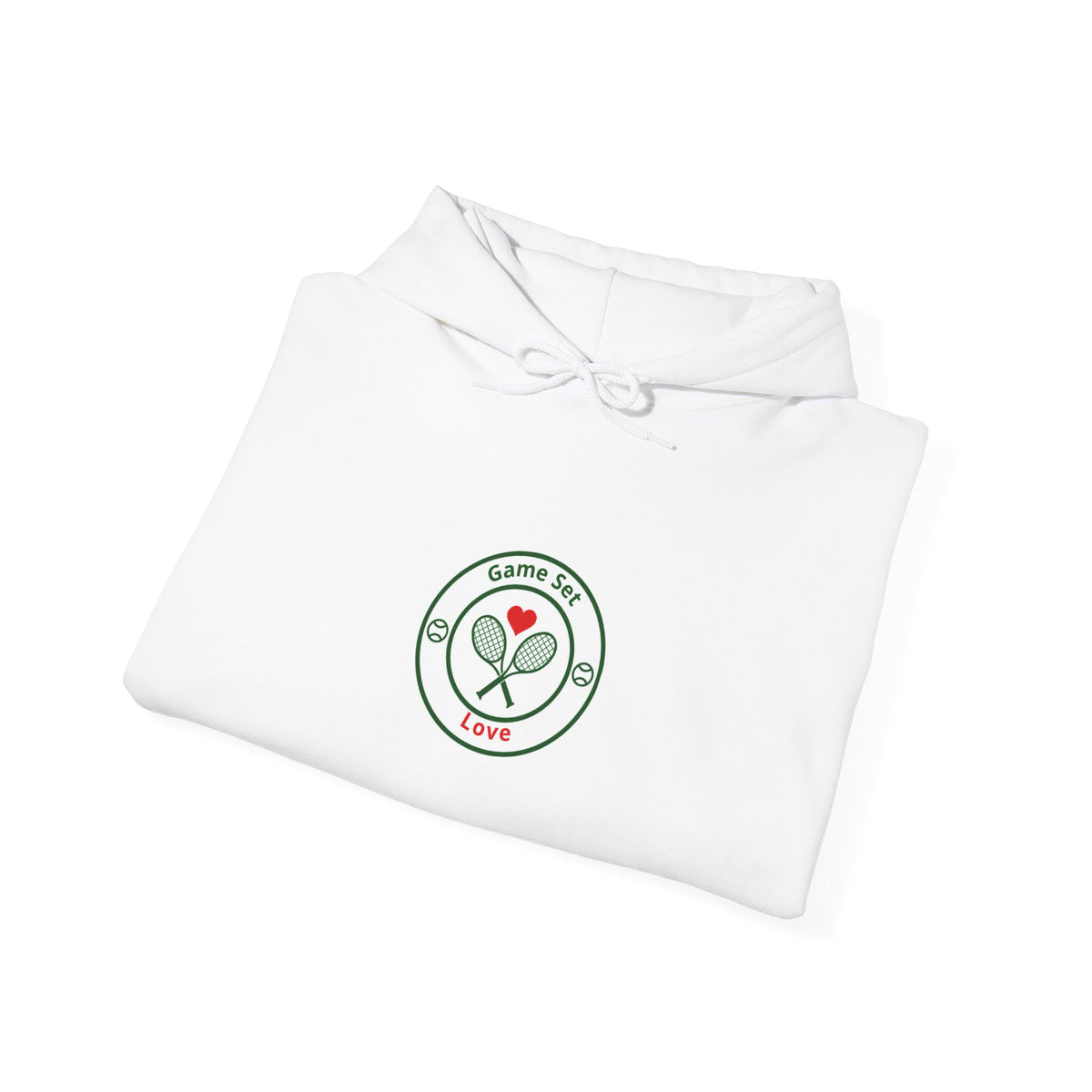 Game Set Love Retro Tennis Racquet Hoodie-Double the Trouble