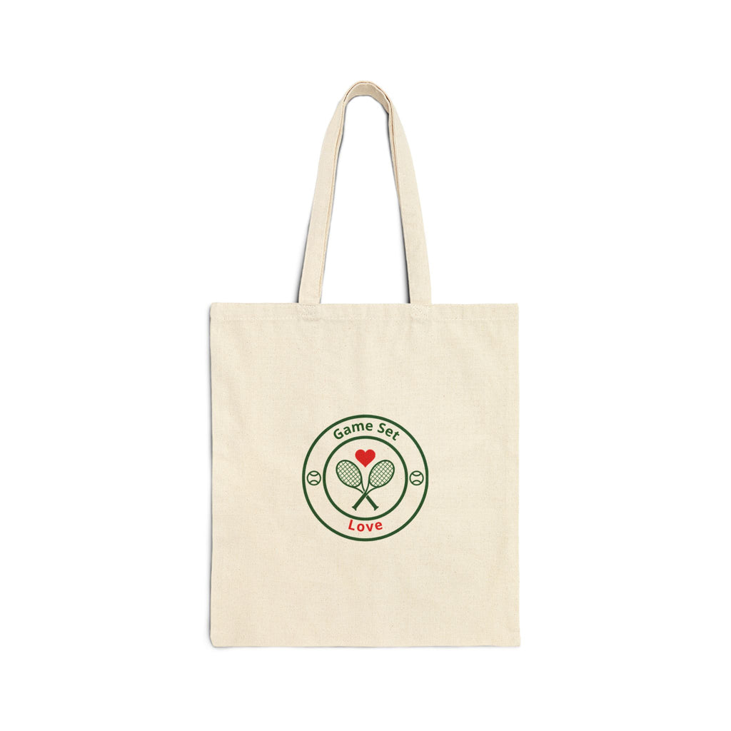 Game Set Love Tennis Love Canvas Tote Bag