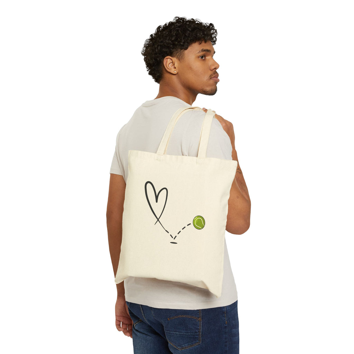 Game Set Love Tennis Love Canvas Tote Bag